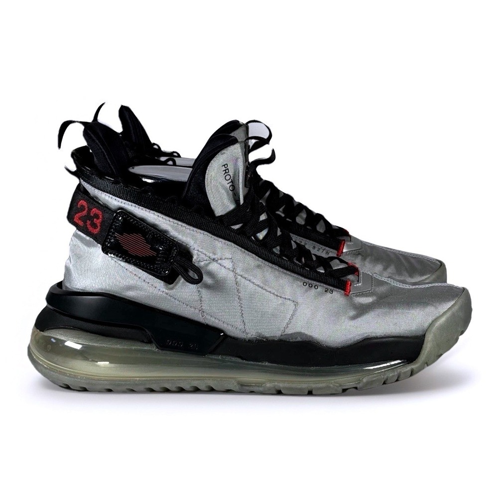 Jordan Proto-Max 720 "Metallic Silver" Black Gym Red - Men's US 12 - BQ6623-002